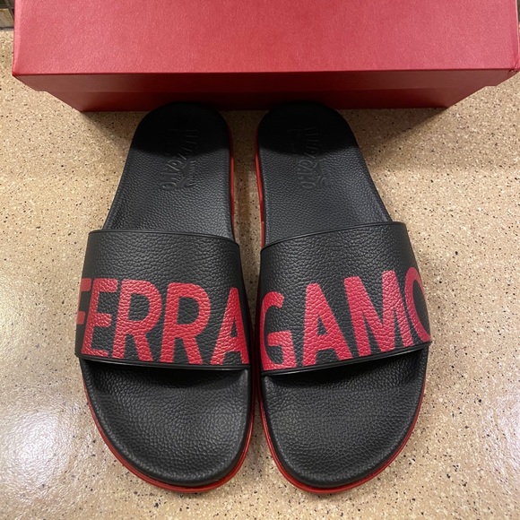Pool Slides Ferragamo Amos Slides Salvatore Ferragamo Rubber  display picture 1